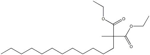Propanedioic acid, dodecylmethyl-, diethyl ester Structural