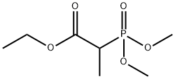 Propanoicacid, 2-(dimethoxyphosphinyl)-, ethyl ester Structural