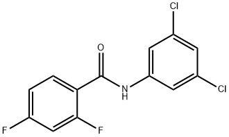 N-(3,5-dichlorophenyl)-2,4-difluorobenzamide Structural