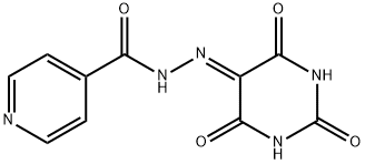 Isonicotinic acid (2,4,6-trioxo-tetrahydro-pyrimidin-5-ylidene)-hydrazide Structural