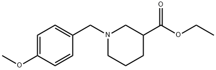ethyl 1-(4-methoxybenzyl)piperidine-3-carboxylate Structural