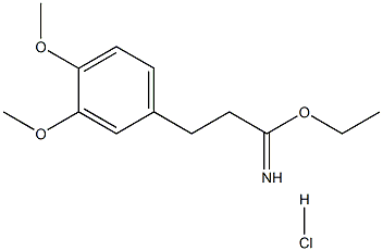 ethyl 2-(3,4-dimethoxyphenyl)ethanecarboximidate hydrochloride Structural