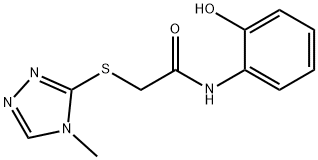 N-(2-hydroxyphenyl)-2-[(4-methyl-4H-1,2,4-triazol-3-yl)sulfanyl]acetamide Structural