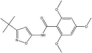 Benzamide, N-[3-(1,1-dimethylethyl)-5-isoxazolyl]-2,4,6-trimethoxy- Structural