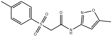 N-(5-methyl-3-isoxazolyl)-2-[(4-methylphenyl)sulfonyl]acetamide Structural