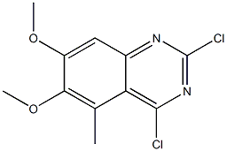 Quinazoline, 2,4-dichloro-6,7-dimethoxy-5-methyl- Structural