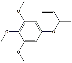 Benzene, 1,2,3-trimethoxy-5-[(1-methyl-2-propenyl)oxy]- Structural