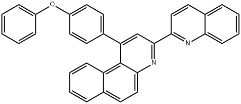 Benzo[f]quinoline, 1-(4-phenoxyphenyl)-3-(2-quinolinyl)- Structural