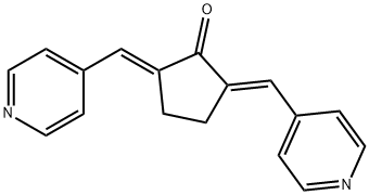 Cyclopentanone, 2,5-bis(4-pyridinylmethylene)-, (2E,5E)- Structural