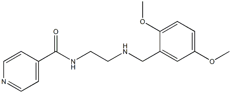 N-{2-[(2,5-dimethoxybenzyl)amino]ethyl}pyridine-4-carboxamide Structural