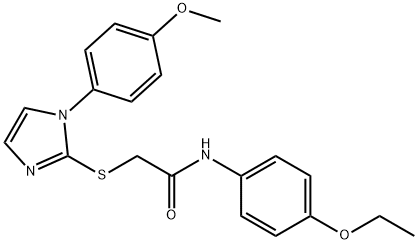 N-(4-ethoxyphenyl)-2-((1-(4-methoxyphenyl)-1H-imidazol-2-yl)thio)acetamide Structural