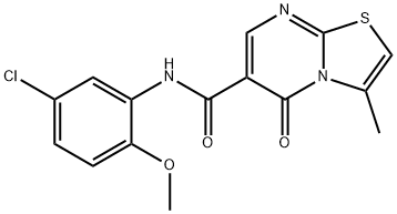 N-(5-chloro-2-methoxyphenyl)-3-methyl-5-oxo-5H-thiazolo[3,2-a]pyrimidine-6-carboxamide Structural