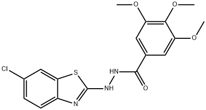 N-(6-chlorobenzo[d]thiazol-2-yl)-3,4,5-trimethoxybenzohydrazide Structural