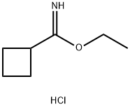 Cyclobutanecarboximidic acid, ethyl ester, hydrochloride Structural