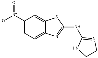 N-(4,5-dihydro-1H-imidazol-2-yl)-6-nitro-1,3-benzothiazol-2-amine Structural