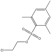 Benzenesulfonic acid, 2,4,6-trimethyl-, 2-chloroethyl ester Structural