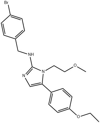 N-(4-bromobenzyl)-5-(4-ethoxyphenyl)-1-(2-methoxyethyl)-1H-imidazol-2-amine Structural