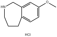 8-methoxy-2,3,4,5-tetrahydro-1H-2-benzazepine hydrochloride Structural