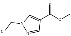 methyl 1-(chloromethyl)-1H-pyrazole-4-carboxylate Structural