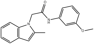 N-(3-methoxyphenyl)-2-(2-methyl-1H-indol-1-yl)acetamide Structural