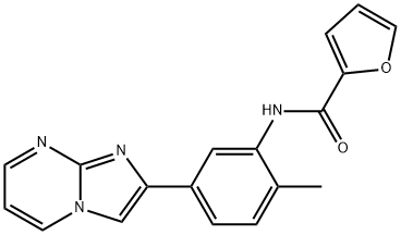 N-(5-(imidazo[1,2-a]pyrimidin-2-yl)-2-methylphenyl)furan-2-carboxamide Structural