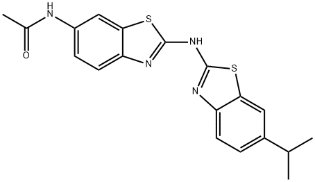 N-(2-((6-isopropylbenzo[d]thiazol-2-yl)amino)benzo[d]thiazol-6-yl)acetamide Structural