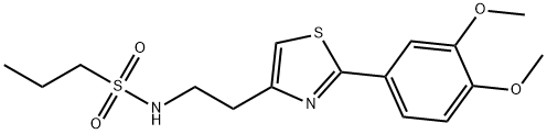 N-(2-(2-(3,4-dimethoxyphenyl)thiazol-4-yl)ethyl)propane-1-sulfonamide Structural