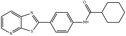 N-(4-(thiazolo[5,4-b]pyridin-2-yl)phenyl)cyclohexanecarboxamide Structural
