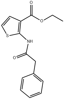 ethyl 2-(2-phenylacetamido)thiophene-3-carboxylate Structural