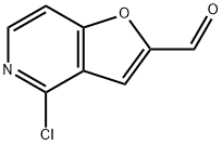 Furo[3,2-c]pyridine-2-carboxaldehyde,4-chloro- Structural