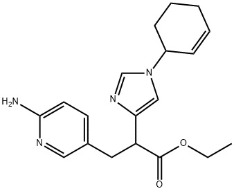 ethyl 3-(6-aminopyridin-3-yl)-2-(1-(cyclohex-2-en-1-yl)-1H-imidazol-4-yl)propanoate Structural