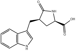 D-Proline, 4-(1H-indol-3-ylmethyl)-5-oxo-, (4R)- Structural