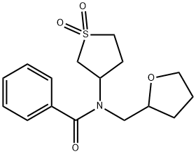 N-(1,1-dioxidotetrahydro-3-thienyl)-N-(tetrahydrofuran-2-ylmethyl)benzamide Structural