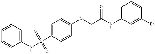 N-(3-bromophenyl)-2-[4-(phenylsulfamoyl)phenoxy]acetamide Structural