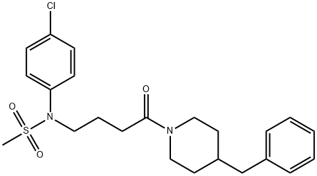 N-[4-(4-benzylpiperidin-1-yl)-4-oxobutyl]-N-(4-chlorophenyl)methanesulfonamide Structural