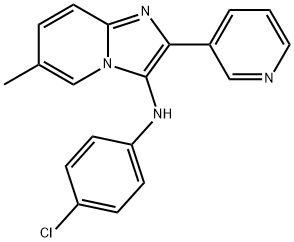 N-(4-chlorophenyl)-6-methyl-2-(pyridin-3-yl)imidazo[1,2-a]pyridin-3-amine Structural