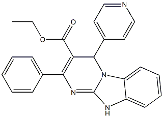 ethyl 2-phenyl-4-pyridin-4-yl-4,10-dihydropyrimido[1,2-a]benzimidazole-3-carboxylate Structural