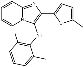 N-(2,6-dimethylphenyl)-2-(5-methylfuran-2-yl)imidazo[1,2-a]pyridin-3-amine Structural