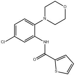 N-[5-chloro-2-(morpholin-4-yl)phenyl]thiophene-2-carboxamide Structural