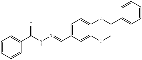 N'-{(E)-[4-(benzyloxy)-3-methoxyphenyl]methylidene}benzohydrazide Structural