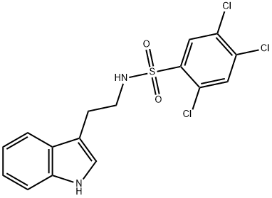 N-[2-(1H-Indol-3-yl)ethyl]-2,4,5-trichlorobenzenesulfonamide Structural
