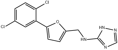 N-{[5-(2,5-dichlorophenyl)-2-furyl]methyl}-N-(1H-1,2,4-triazol-3-yl)amine Structural