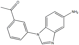Ethanone, 1-[3-(5-amino-1H-benzimidazol-1-yl)phenyl]- Structural