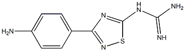 Guanidine, [3-(4-aminophenyl)-1,2,4-thiadiazol-5-yl]- Structural