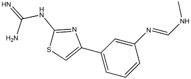 Guanidine, [4-[3-[[(methylamino)methylene]amino]phenyl]-2-thiazolyl]- Structural