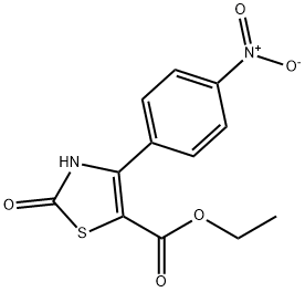 ethyl 4-(4-nitrophenyl)-2-oxo-2,3-dihydro-1,3-thiazole-5-carboxylate Structural