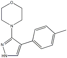 Morpholine, 4-[4-(4-methylphenyl)-1H-pyrazol-3-yl]- Structural
