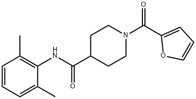 N-(2,6-dimethylphenyl)-1-(furan-2-ylcarbonyl)piperidine-4-carboxamide Structural