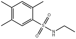 N-ethyl-2,4,5-trimethylbenzenesulfonamide Structural