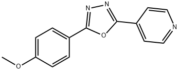 Pyridine, 4-[5-(4-methoxyphenyl)-1,3,4-oxadiazol-2-yl]- Structural